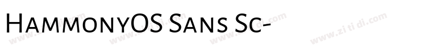 HammonyOS Sans Sc字体转换